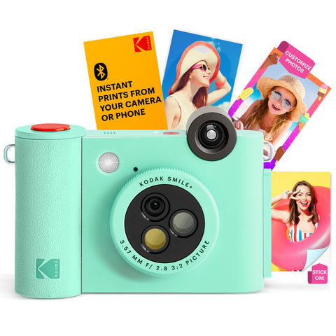 Kodak Smile+ 2x3 Digital Instant Camera with Mobile Photo Printer - Green